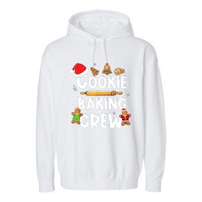 Christmas Cookie Baking Crew Funny Pajamas Family Xmas Garment-Dyed Fleece Hoodie