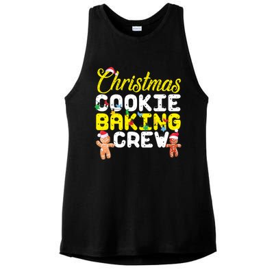 Christmas Cookie Baking Crew Gingerbread Gift Ladies PosiCharge Tri-Blend Wicking Tank