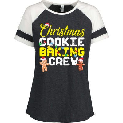 Christmas Cookie Baking Crew Gingerbread Gift Enza Ladies Jersey Colorblock Tee