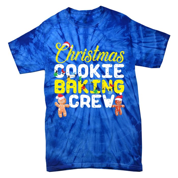 Christmas Cookie Baking Crew Gingerbread Gift Tie-Dye T-Shirt