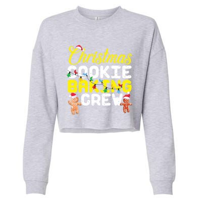 Christmas Cookie Baking Crew Gingerbread Gift Cropped Pullover Crew