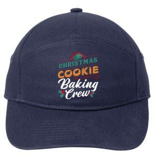 Christmas Cookie Baking Crew Gingerbread Team Santa Family Gift 7-Panel Snapback Hat