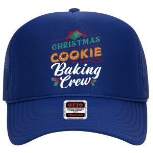 Christmas Cookie Baking Crew Gingerbread Team Santa Family Gift High Crown Mesh Back Trucker Hat