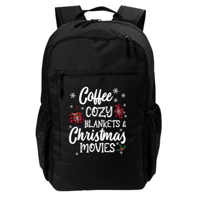 Coffee Cozy Blankets & Christmas Movies Red Plaid Backpack
