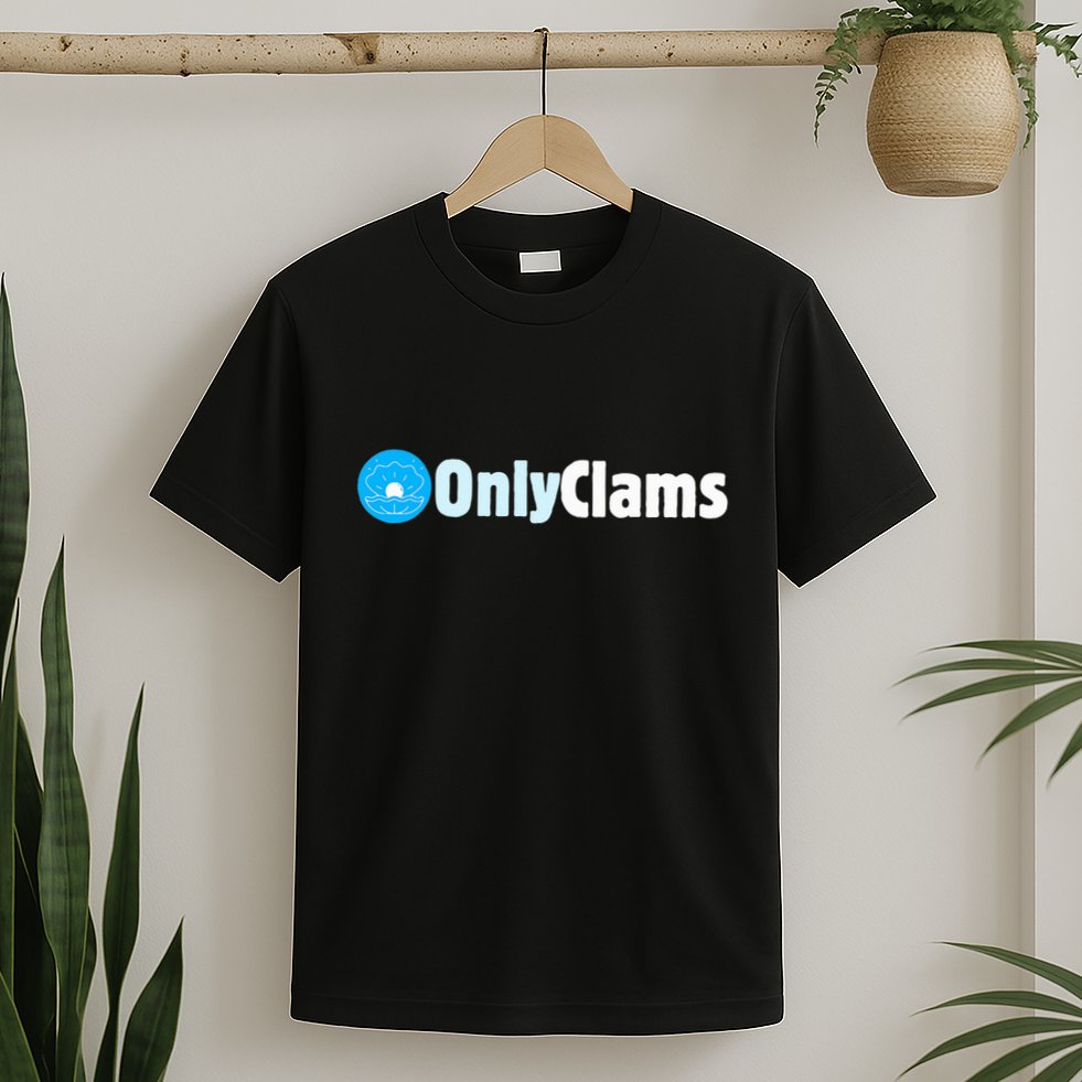 Clam Collector Beach Pun Humor Onlyclams Sea Fan T-Shirt