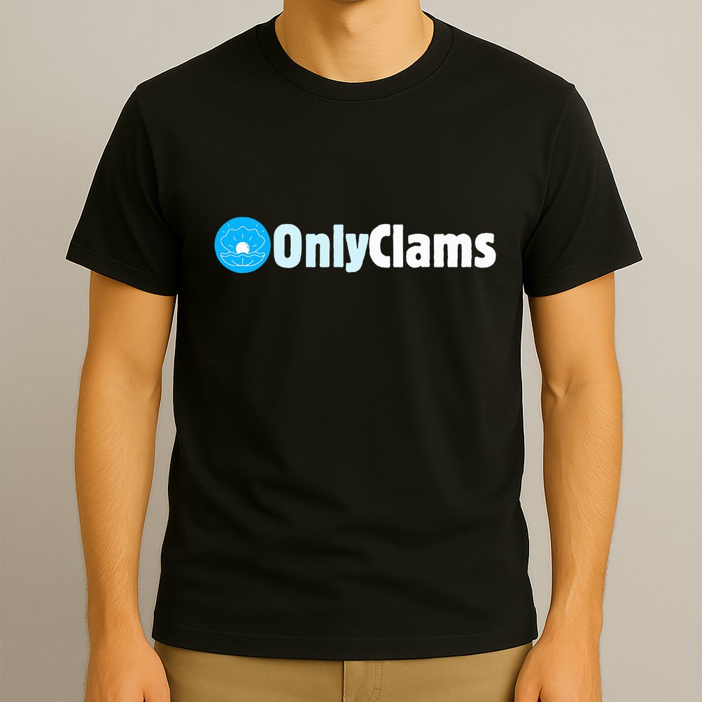 Clam Collector Beach Pun Humor Onlyclams Sea Fan T-Shirt