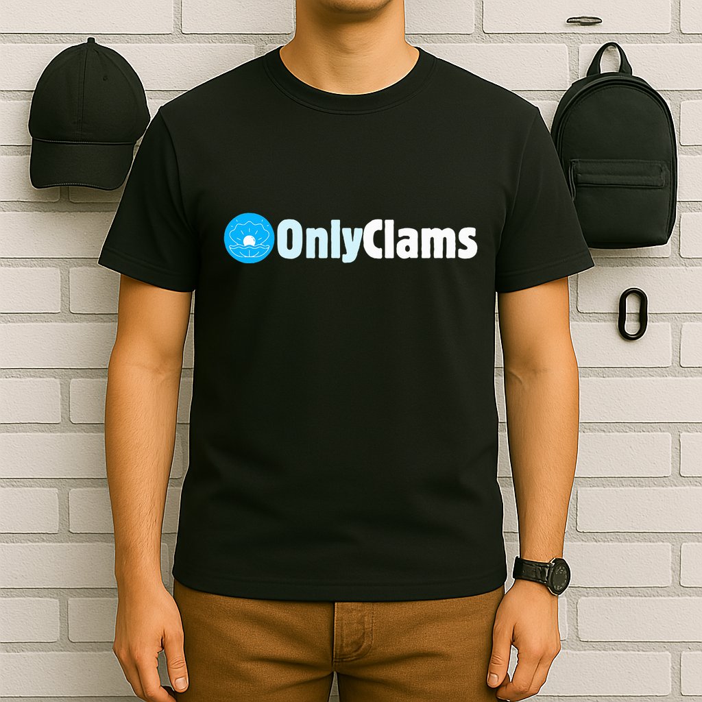 Clam Collector Beach Pun Humor Onlyclams Sea Fan T-Shirt