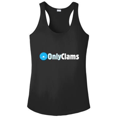 Clam Collector Beach Pun Humor Onlyclams Sea Fan Ladies PosiCharge Competitor Racerback Tank