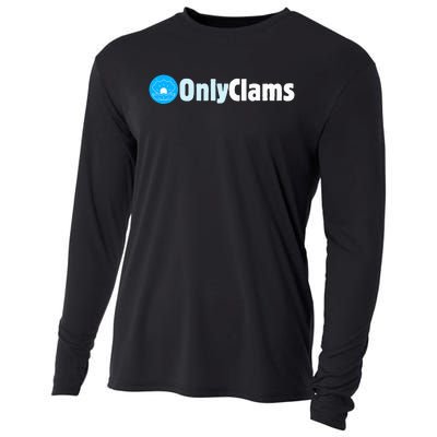 Clam Collector Beach Pun Humor Onlyclams Sea Fan Cooling Performance Long Sleeve Crew