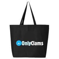 Clam Collector Beach Pun Humor Onlyclams Sea Fan 25L Jumbo Tote