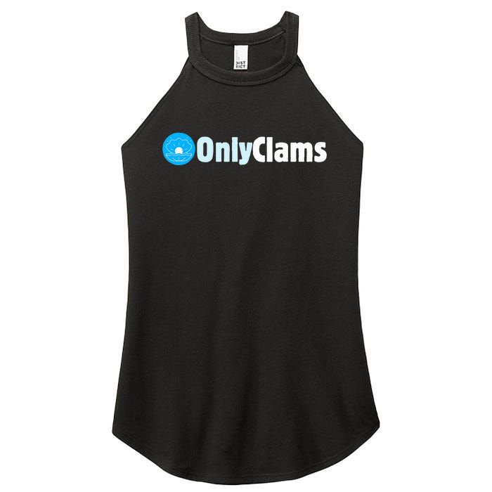 Clam Collector Beach Pun Humor Onlyclams Sea Fan Women's Perfect Tri Rocker Tank