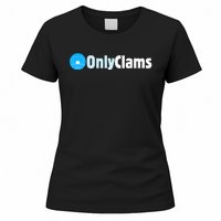 Clam Collector Beach Pun Humor Onlyclams Sea Fan Women's T-Shirt