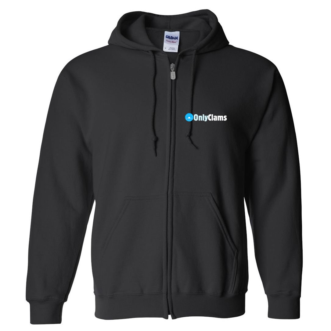 Clam Collector Beach Pun Humor Onlyclams Sea Fan Full Zip Hoodie
