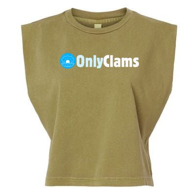 Clam Collector Beach Pun Humor Onlyclams Sea Fan Garment-Dyed Women's Muscle Tee