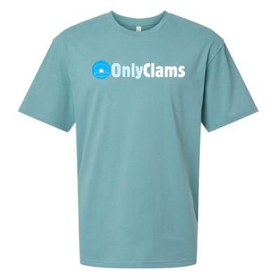 Clam Collector Beach Pun Humor Onlyclams Sea Fan Sueded Cloud Jersey T-Shirt