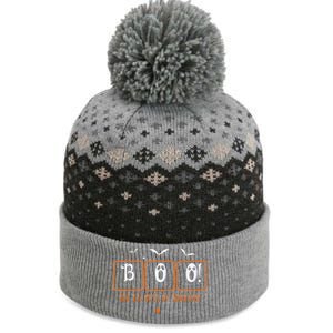 Cute Chemistry Boo The Element Of Surprise Chemist Halloween The Baniff Cuffed Pom Beanie