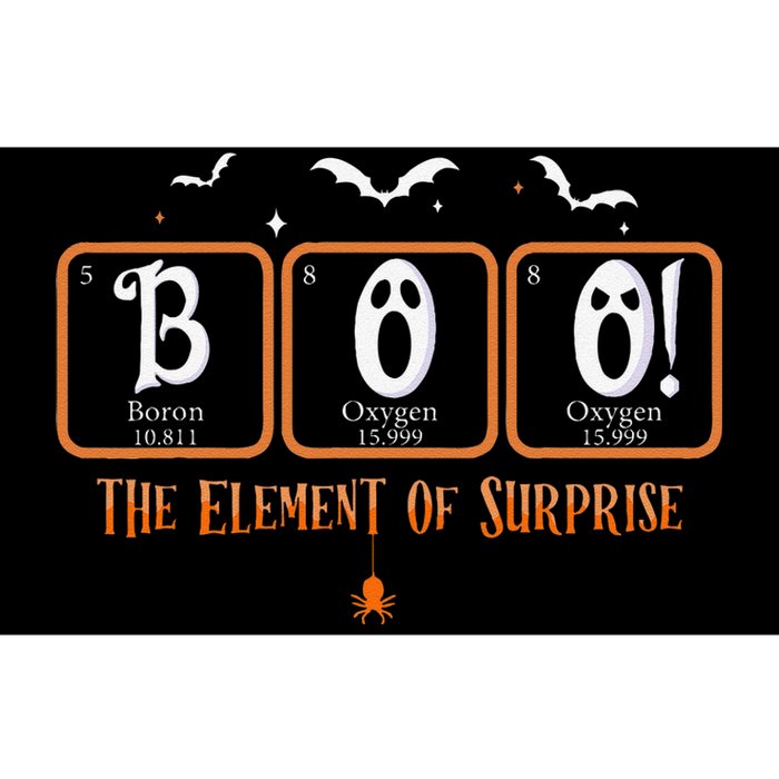 Cute Chemistry Boo The Element Of Surprise Chemist Halloween Bumper Sticker