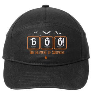 Cute Chemistry Boo The Element Of Surprise Chemist Halloween 7-Panel Snapback Hat