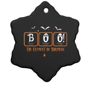 Cute Chemistry Boo The Element Of Surprise Chemist Halloween Ceramic Star Ornament