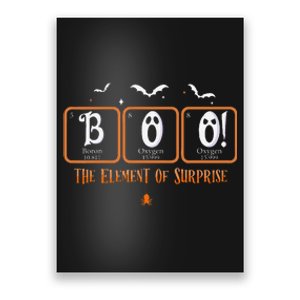 Cute Chemistry Boo The Element Of Surprise Chemist Halloween Poster