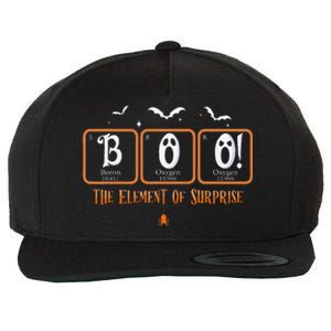 Cute Chemistry Boo The Element Of Surprise Chemist Halloween Wool Snapback Cap