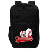 Cincinnati Cities Baseball Heart Baseball Fans Impact Tech Backpack
