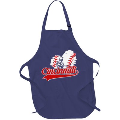 Cincinnati Cities Baseball Heart Baseball Fans Apron