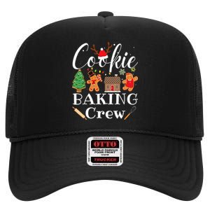 Christmas Cookie Baking Crew Family Baking Team Funny Cookie  High Crown Mesh Back Trucker Hat