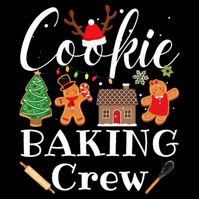 Christmas Cookie Baking Crew Family Baking Team Funny Cookie  Performance Shirt