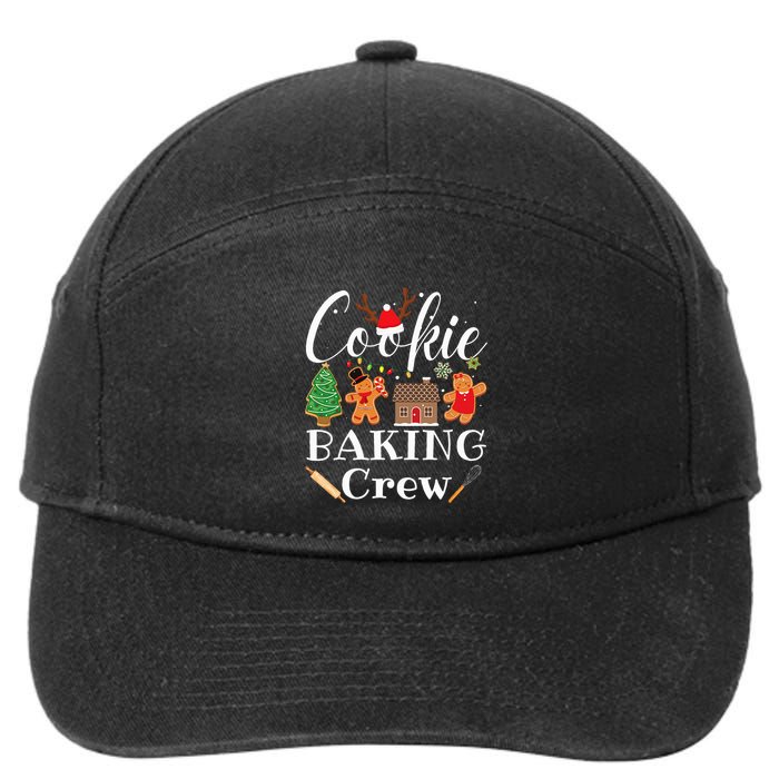 Christmas Cookie Baking Crew Family Baking Team Funny Cookie  7-Panel Snapback Hat