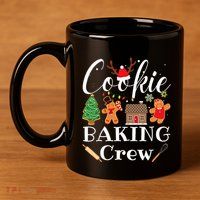 Christmas Cookie Baking Crew Family Baking Team Funny Cookie  11oz C Handle Ceramic Mug