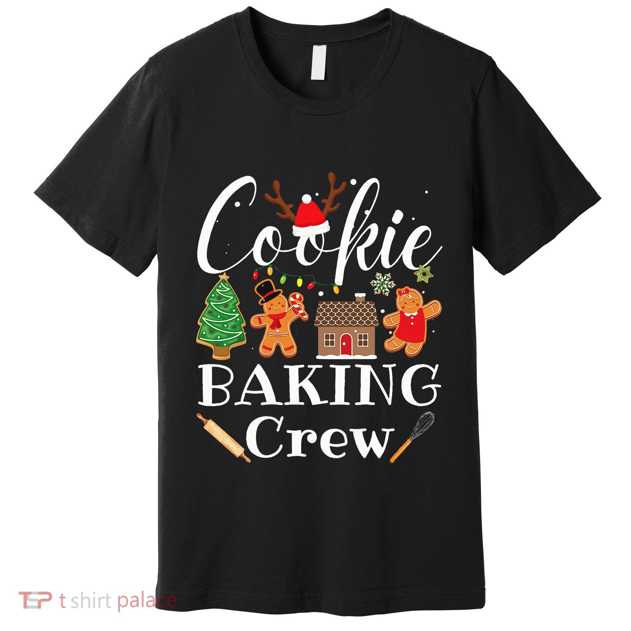 Christmas Cookie Baking Crew Family Baking Team Funny Cookie  Premium T-Shirt
