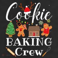 Christmas Cookie Baking Crew Family Baking Team Funny Cookie  25L Jumbo Tote