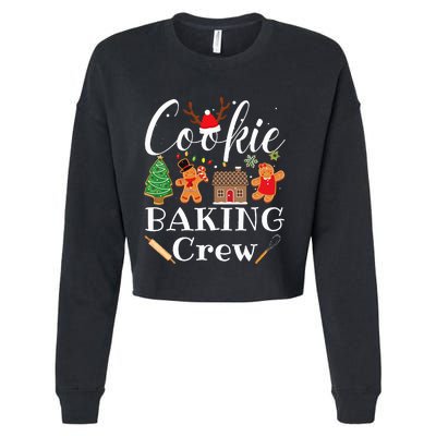 Christmas Cookie Baking Crew Family Baking Team Funny Cookie  Cropped Pullover Crew