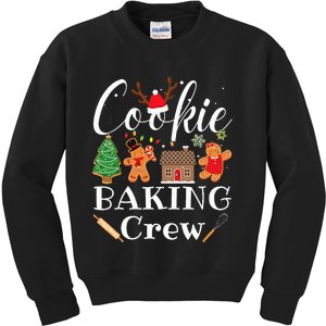 Christmas Cookie Baking Crew Family Baking Team Funny Cookie  Kids Sweatshirt