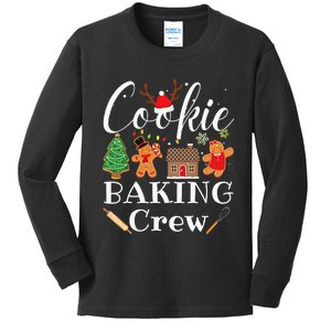 Christmas Cookie Baking Crew Family Baking Team Funny Cookie  Kids Long Sleeve Shirt