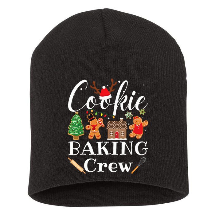 Christmas Cookie Baking Crew Family Baking Team Funny Cookie  Short Acrylic Beanie