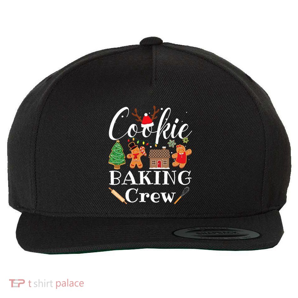Christmas Cookie Baking Crew Family Baking Team Funny Cookie  Wool Snapback Cap