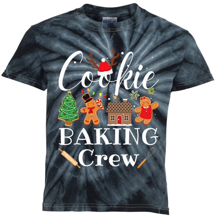 Christmas Cookie Baking Crew Family Baking Team Funny Cookie  Kids Tie-Dye T-Shirt