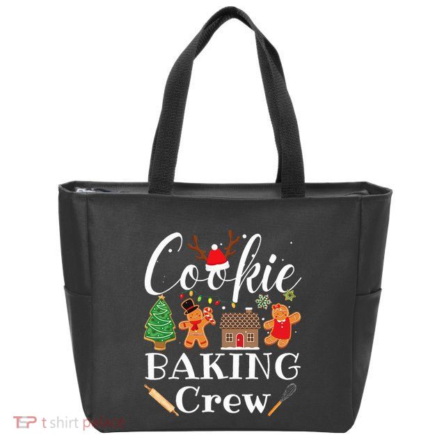 Christmas Cookie Baking Crew Family Baking Team Funny Cookie  Zip Tote Bag