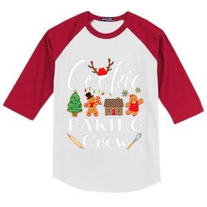 Christmas Cookie Baking Crew Family Baking Team Funny Cookie  Kids Colorblock Raglan Jersey