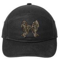 Camo Coquette Bow Duck Hunt Duck Hunting Women Gift 7-Panel Snapback Hat