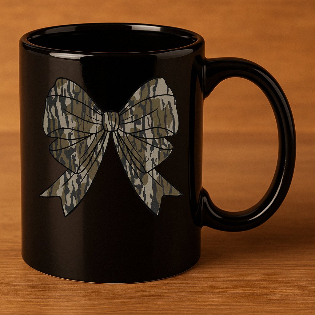 Camo Coquette Bow Duck Hunt Duck Hunting Women Gift 11oz C Handle Ceramic Mug