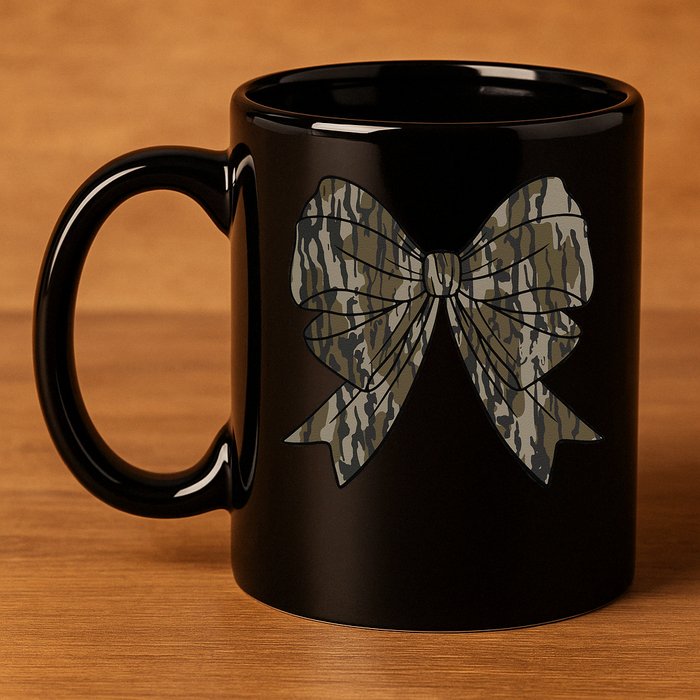 Camo Coquette Bow Duck Hunt Duck Hunting Women Gift 11oz C Handle Ceramic Mug