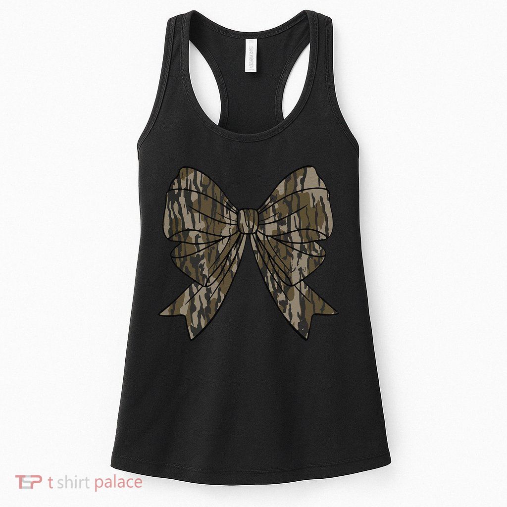 Camo Coquette Bow Duck Hunt Duck Hunting Women Gift Womens Tank Top
