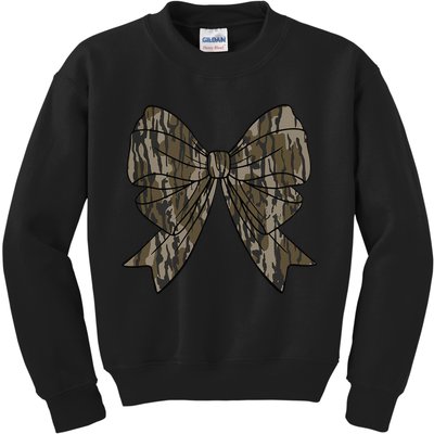 Camo Coquette Bow Duck Hunt Duck Hunting Women Gift Kids Sweatshirt