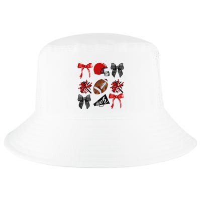 Cheer Coquette Bow American Football Autumn Thanksgiving Gift Cool Comfort Performance Bucket Hat