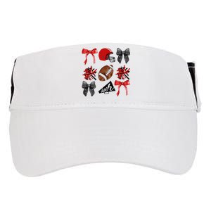 Cheer Coquette Bow American Football Autumn Thanksgiving Gift Adult Drive Performance Visor