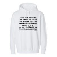 Checkpoint Charlie Berlin Garment-Dyed Fleece Hoodie