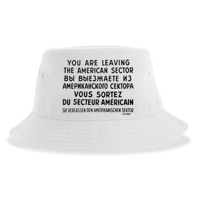 Checkpoint Charlie Berlin Sustainable Bucket Hat